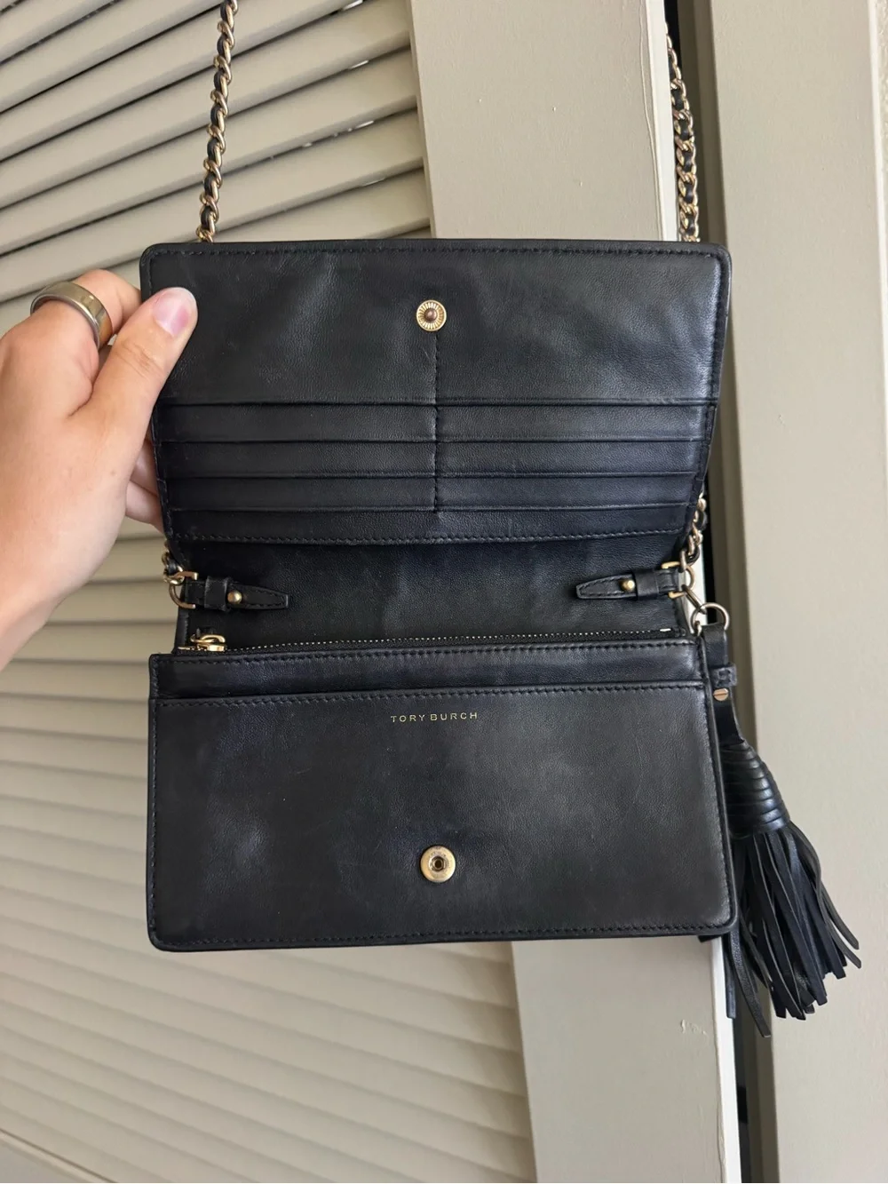 Tory Burch compact quilted